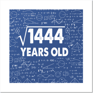 38 years old 38th birthday Gift Square Root of 1444 Science Lover Gifts Bday Posters and Art